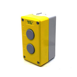 Krabicová sestava k tlačítkům žlutá - 2x otvor