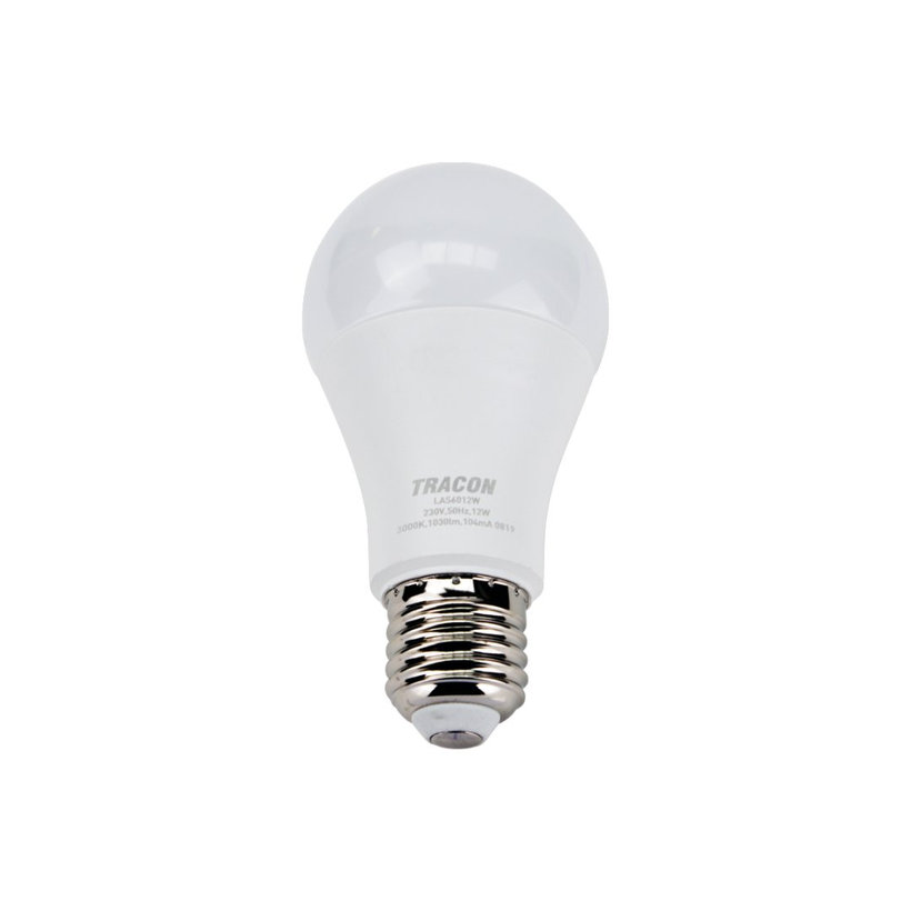 LED žárovka koule E27 12W - teplá- s chipem