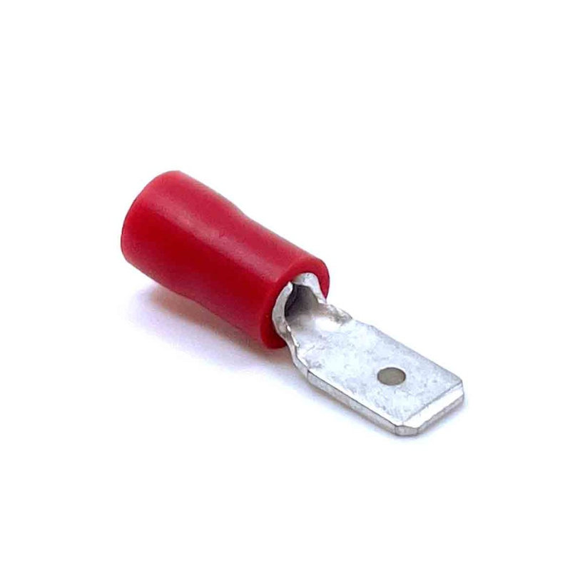 Izolované Cu lisovací kolíky ploché červené 1,5mm²