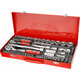 Sada nástrčných a zástrčných klíčů, 1/4″, 1/2″, 65 ks