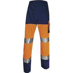 Reflexní pracovní kalhoty PHPAN oranžová