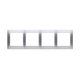 Rámeček 4-násobný - stříbrný matný