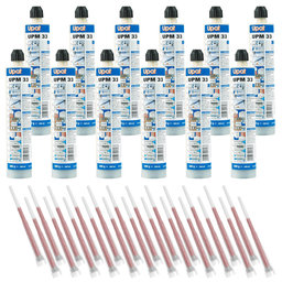Chemická injektážní malta vinylesterová UPM 33 pack 12ks - 300ml