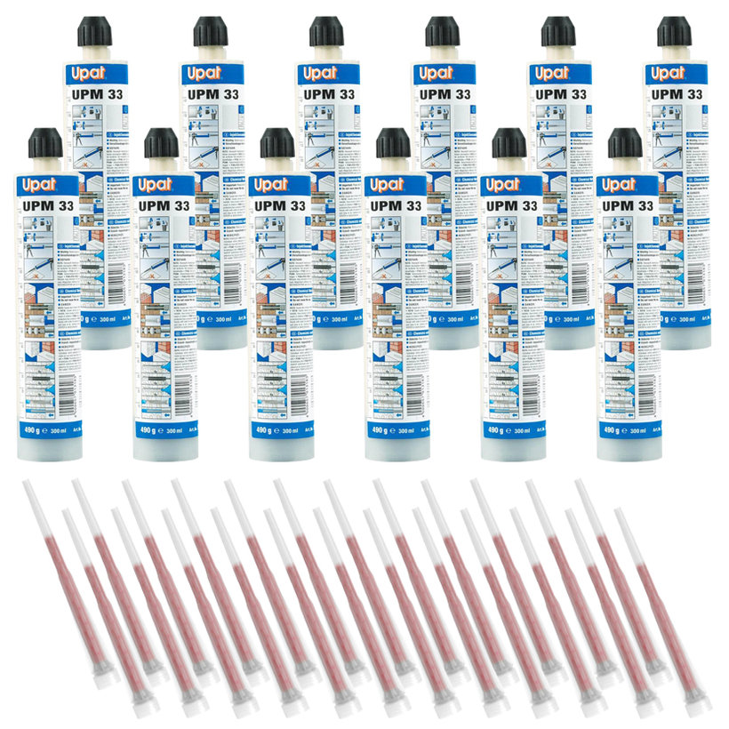 Chemická injektážní malta vinylesterová UPM 33 pack 12ks - 300ml