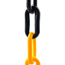 Plastový řetěz černo/žlutý
