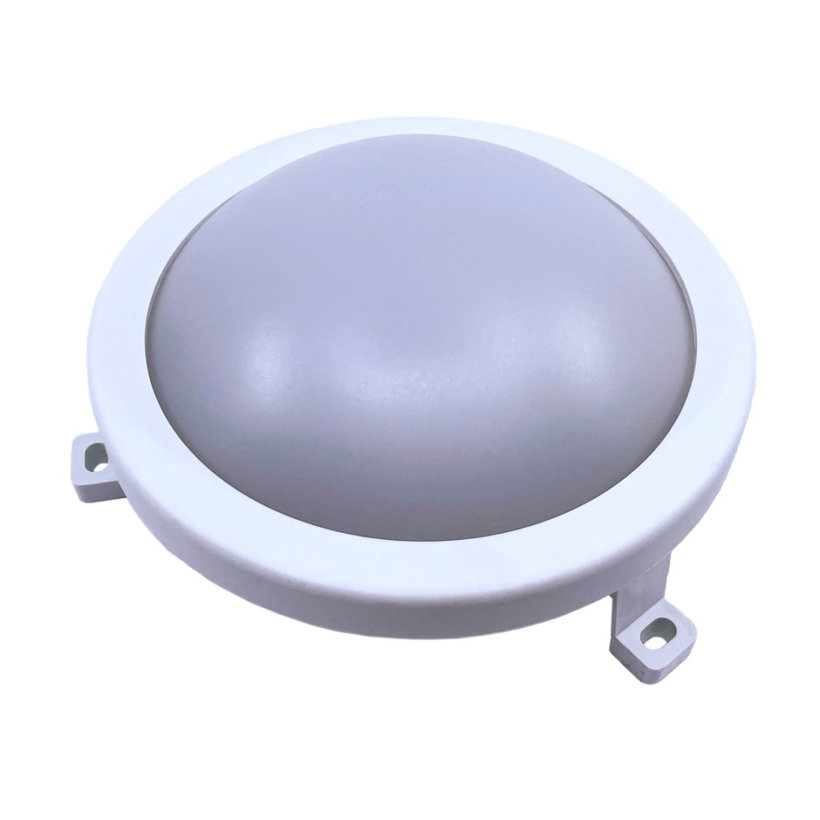 Plastové chráněné LED svítidlo - kruhové