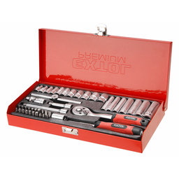 Sada nástrčných a zástrčných klíčů, 1/4″, 45 ks