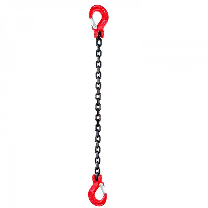 Řetězový závěs hák-hák tř 80 (1 m, 1120 kg, 6 mm)