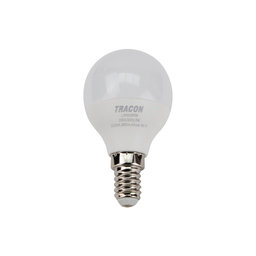 LED žárovka koule E14 5W - teplá- s chipem