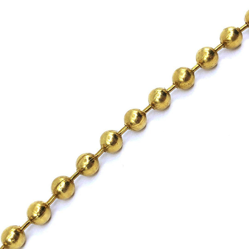 Řetěz kuličkový žlutý zinek 3,2mm