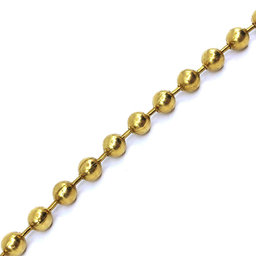 Řetěz kuličkový žlutý zinek 2,4mm