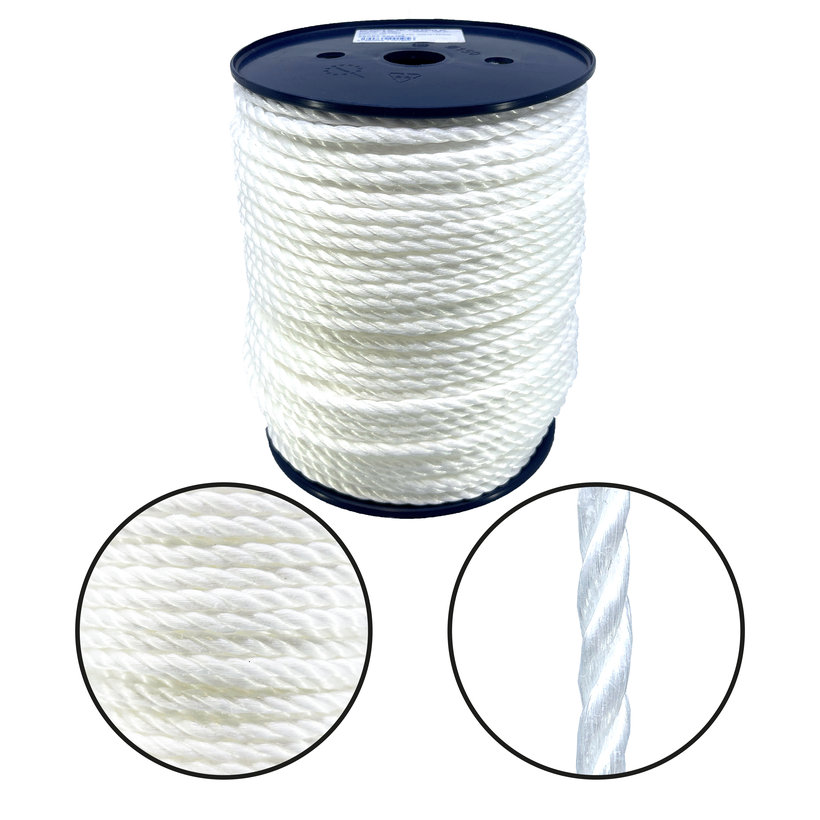 PP 6mm-100m šňůra stáčená čirá