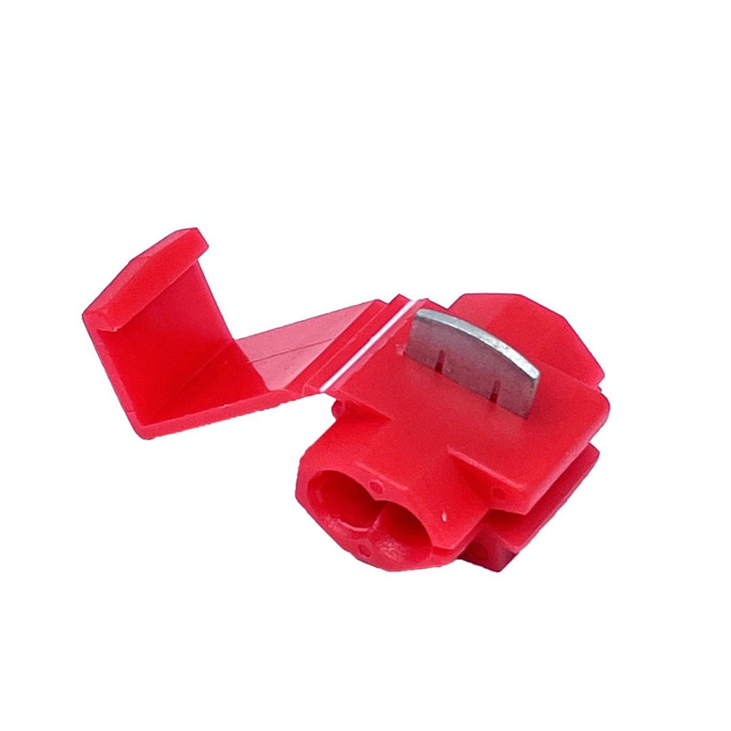 Izolované Cu lisovací rozbočovače zářezové červené 1mm²