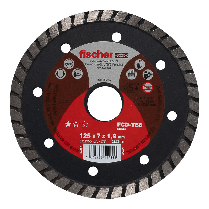Diamantový kotouč celoobvodový fischer FCD-TES 230x2,5x22,23 turbo