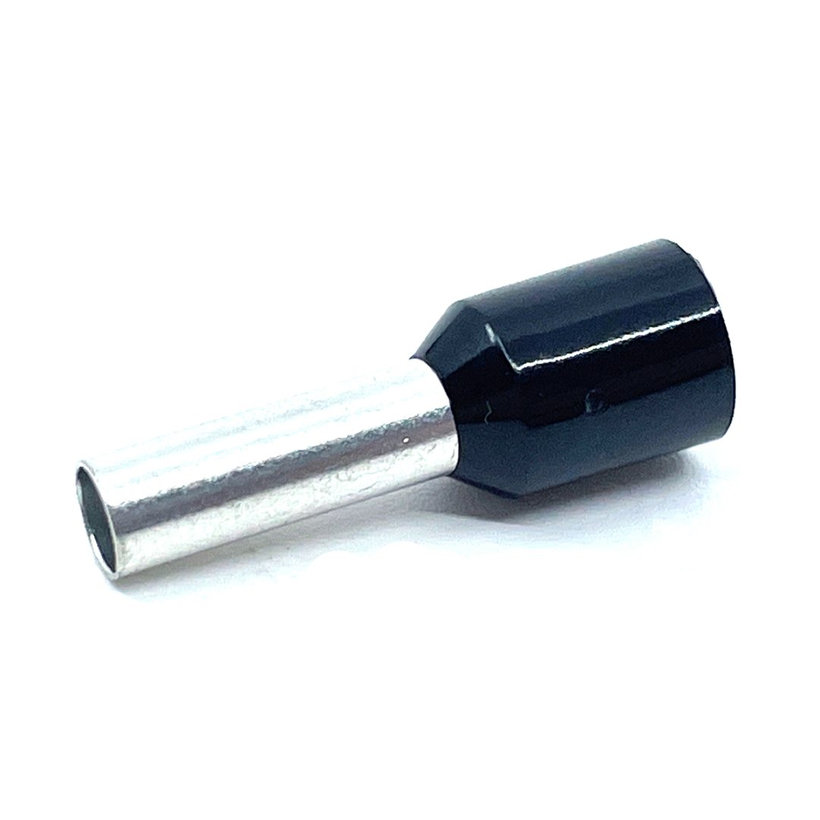 Izolovaná kabelová dutinka černá 6mm²