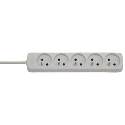 Prodlužovací kabel 16A bílý 5 zásuvek 5m 3G1,5
