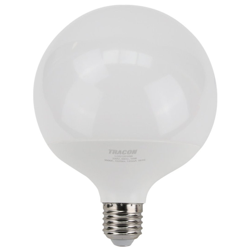 LED žárovka koule E27 18W - teplá - s chipem