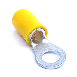 Izolované Cu kabelová oka lisovací žluté 6mm²
