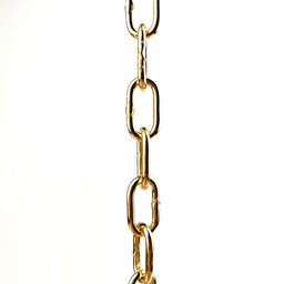 Řetěz ozdobný žlutý zinek