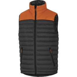 Péřová vesta G-DOON šedo-oranžová XL