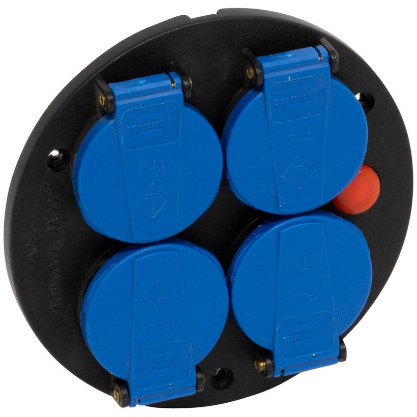 Montážní deska zásuvky 4násobná IP44 – 1081091