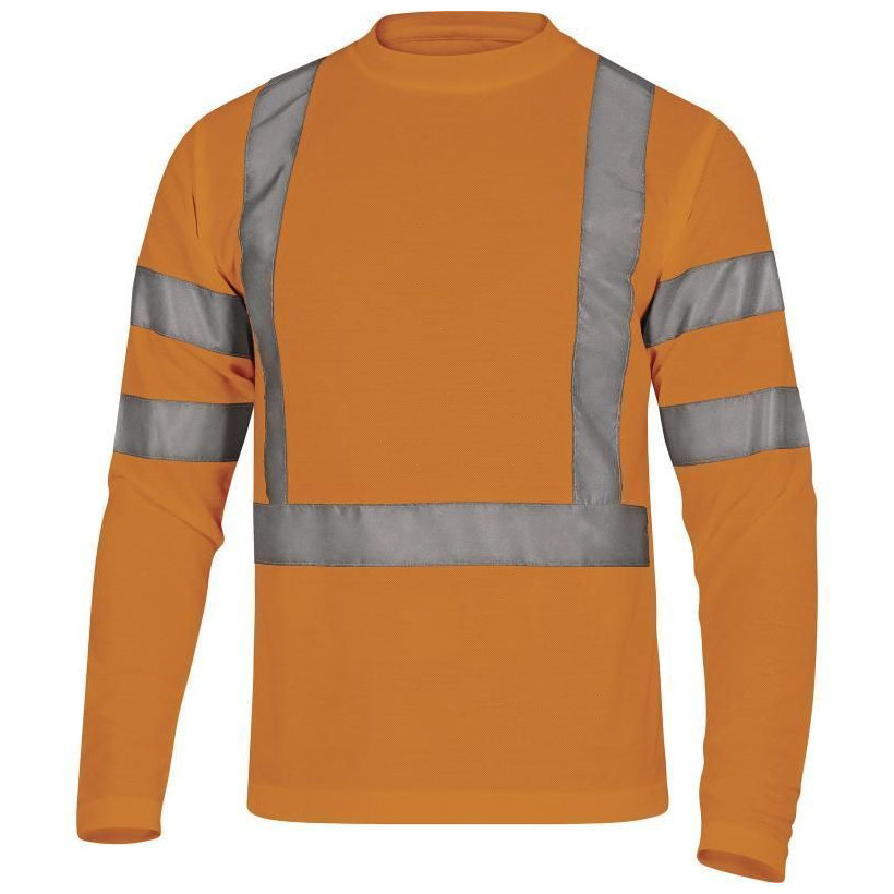 Reflexní tričko s dlouhým rukávem STAR oranžové XL