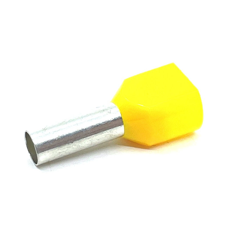 Dvojitá izolovaná kabelová dutinka žlutá 6mm²