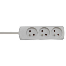 Prodlužovací kabel 16A bílý 3 zásuvky 3m 3G1,5