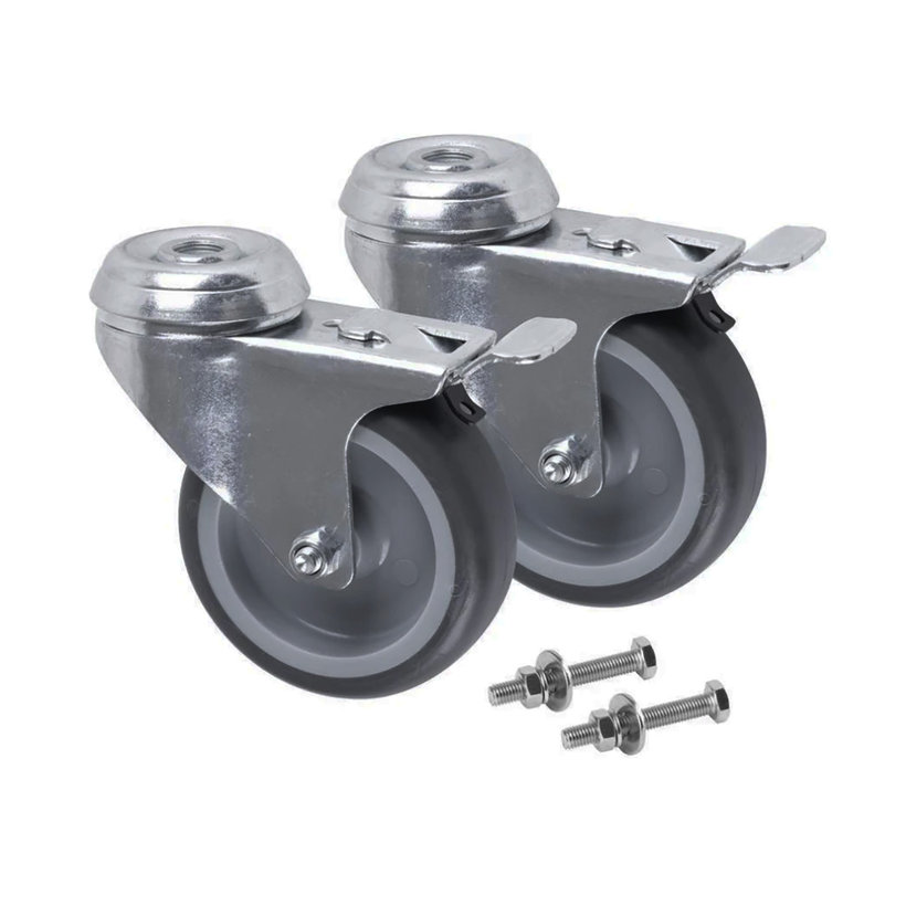 Kolečka s brzdou QBRICK System ONE/TWO – 2 ks