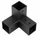 Spojka čtvercového nosníku GPY 100 černá 206x102x202 mm