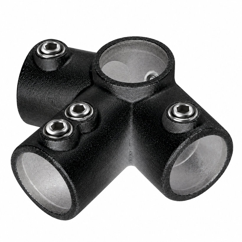 Třícestná spojka – 27 mm – černá