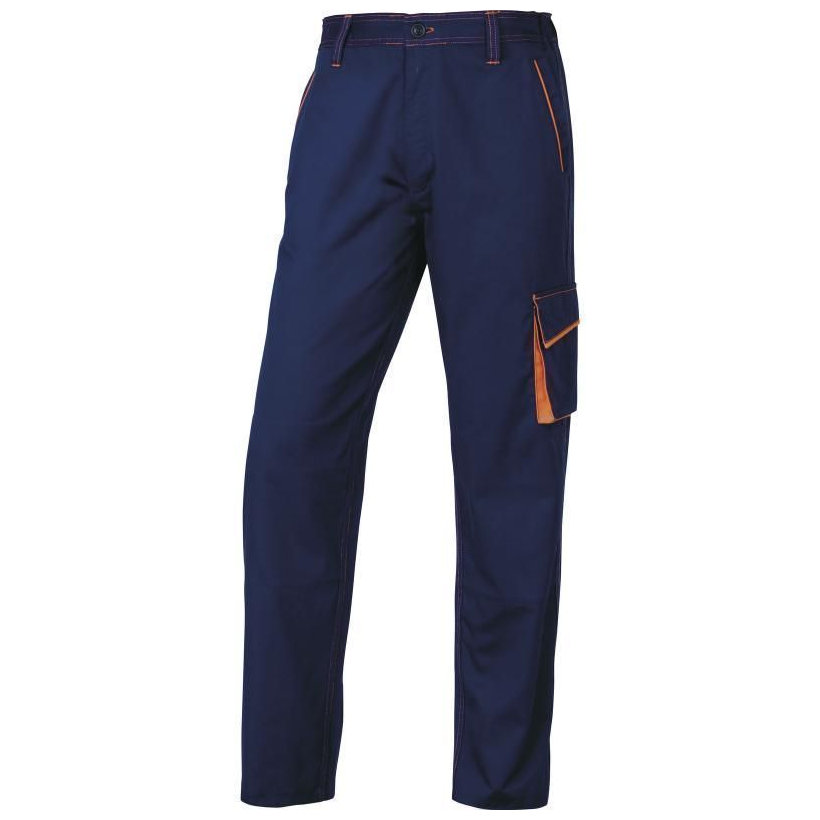 Pracovní kalhoty PANOSTYLE modrá-oranžová 3XL