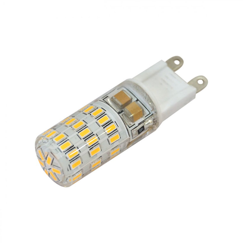 LED žárovka 4W G9 se silikonovým pouzdrem - teplá bílá
